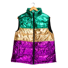 Load image into Gallery viewer, Metallic Mardi Gras Vest
