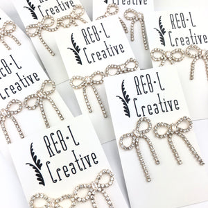 Christmas Earrings - Sweet Bling Bows
