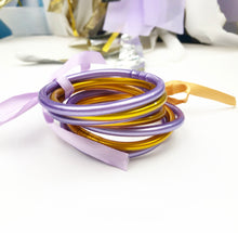 Load image into Gallery viewer, Jelly Bangles - Lavender and Gold
