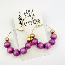 Load image into Gallery viewer, REBL OG Big Bauble Earrings - Purple

