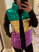 Load image into Gallery viewer, Metallic Mardi Gras Vest

