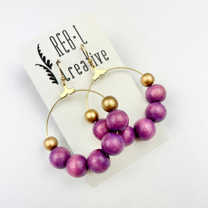 REBL OG Big Bauble Earrings - Purple