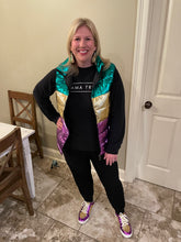 Load image into Gallery viewer, Metallic Mardi Gras Vest

