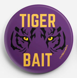 BUTTON - Tiger Bait Purple