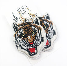 Load image into Gallery viewer, Gameday Earrings - Embroidered Fighting Tigers
