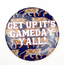 Load image into Gallery viewer, GAME DAY BUTTON- Get Up Tigers NAVY
