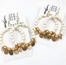 Load image into Gallery viewer, Sunshine Charm Baubles - White and Gold
