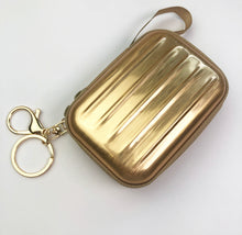 Load image into Gallery viewer, Golden Suitcase Keychain
