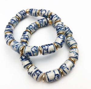 Southern Garden Bracelets - Porcelain Barrel