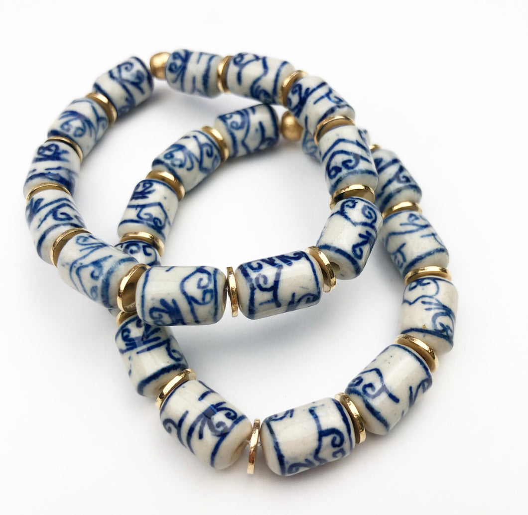Southern Garden Bracelets - Porcelain Barrel