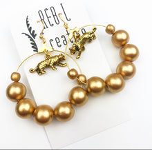 Load image into Gallery viewer, REBL OG Big Bauble Earrings - Golden Tiger
