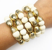 Load image into Gallery viewer, Bauble bracelets - Golden Cream
