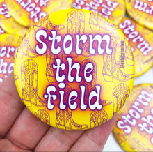 Load image into Gallery viewer, BUTTON - Storm The Field Mustard
