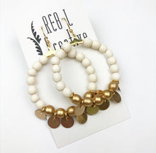 Load image into Gallery viewer, Sunshine Charm Baubles - White and Gold
