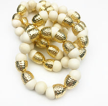 Load image into Gallery viewer, Bauble bracelets - Golden Cream
