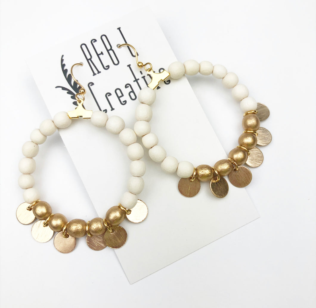 Sunshine Charm Baubles - White and Gold