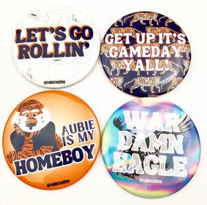 GAME DAY BUTTON- Psychedelic WDE