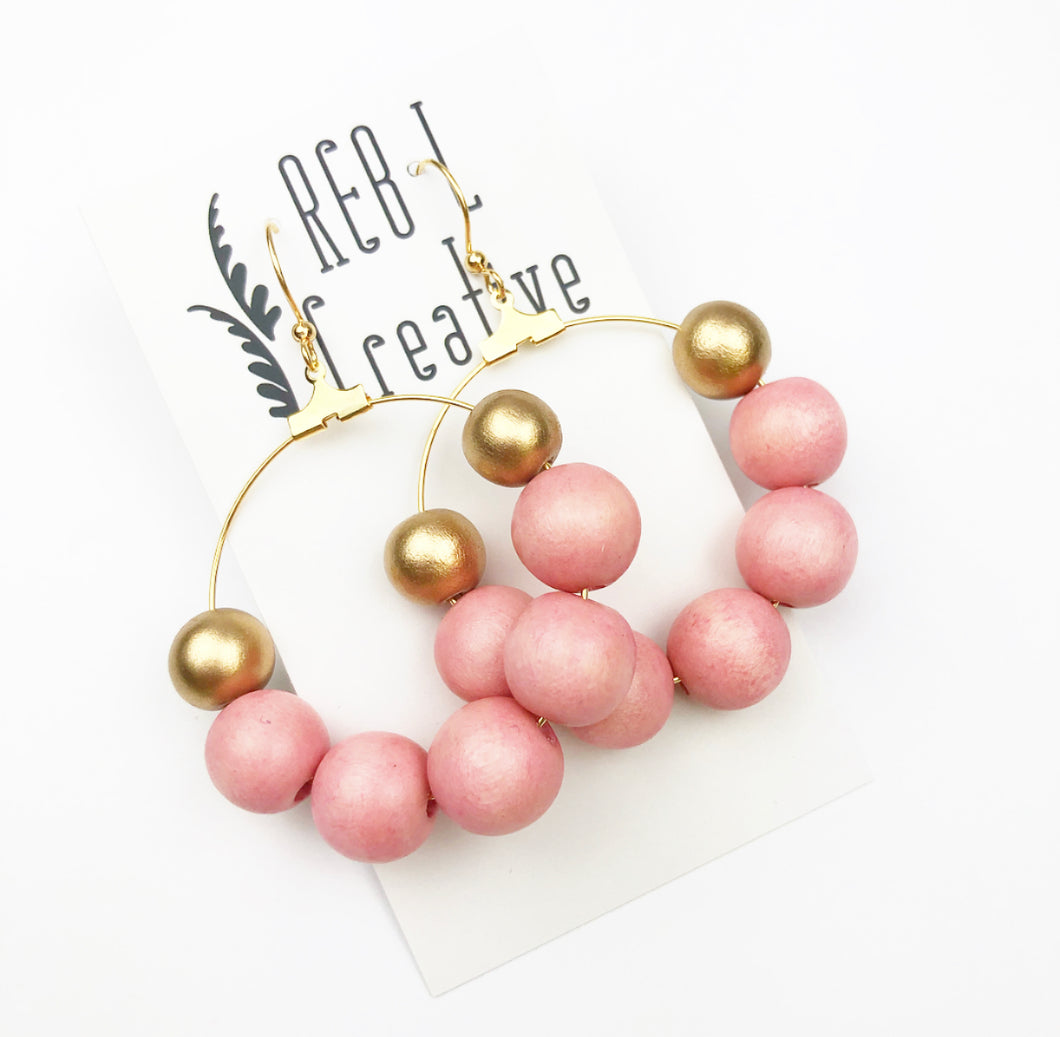REBL OG Big Bauble Earrings - Bubblegum Pink