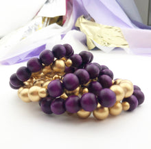 Load image into Gallery viewer, #1 Fan Bauble Bracelet - Purple and Gold
