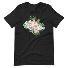Load image into Gallery viewer, REBL Brand Floral Dark Unisex Tee - More Colors

