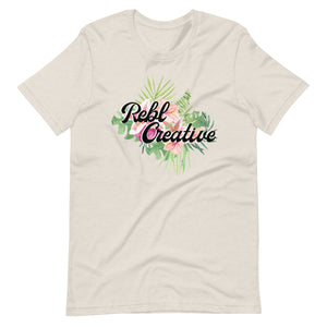 REBL Brand Floral Unisex Tee - More Colors