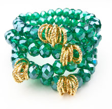 Load image into Gallery viewer, Twisted Bracelet- Clear Emerald
