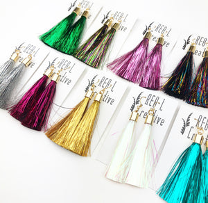 REBL Tinsel Tassel Earrings