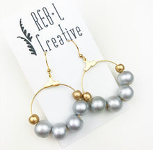 Load image into Gallery viewer, REBL Bauble Earrings - Silver Mini
