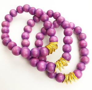 Wavy Bracelets - Purple
