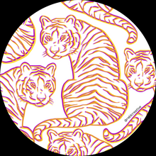 Load image into Gallery viewer, BUTTON- Sassy Tigers

