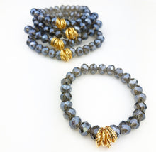 Load image into Gallery viewer, Twisted Bracelet- Clear Black
