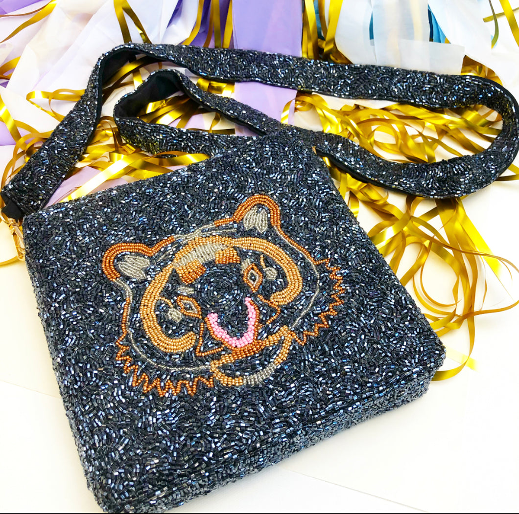 Beaded tiger purse online
