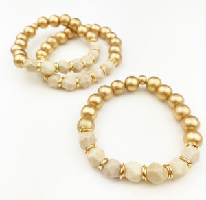 Stella Bracelets - Petrified Wood