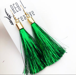 REBL Tinsel Tassel Earrings