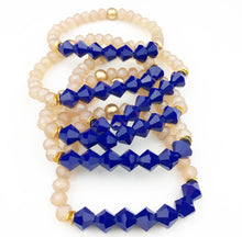 Load image into Gallery viewer, Crystal Jewel Bracelets - Sapphire
