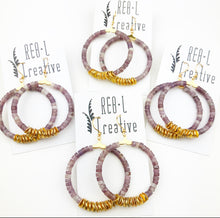 Load image into Gallery viewer, Emmy Stone Earrings - Lilac Jade
