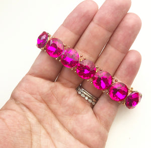 Tennis Bracelets - Hot Pink