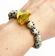 Load image into Gallery viewer, Wavy Bracelets XL- Dalmatian
