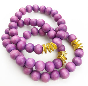 Wavy Bracelets - Purple