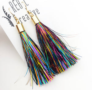 REBL Tinsel Tassel Earrings