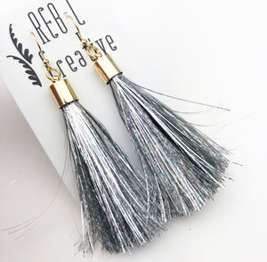 REBL Tinsel Tassel Earrings