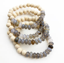 Load image into Gallery viewer, Stella Bracelets- Grey and Cream
