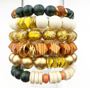 Bauble Bracelet - Olive