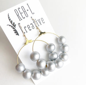 REBL Bauble Earrings - Silver Medium