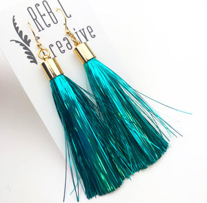 REBL Tinsel Tassel Earrings