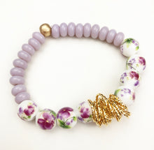 Load image into Gallery viewer, Twisted Bracelet - Lavender Floral

