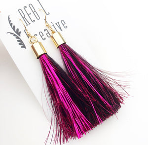 REBL Tinsel Tassel Earrings