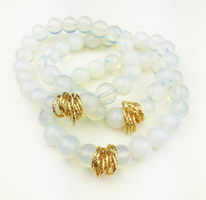 Twisted Bracelet- Clear White