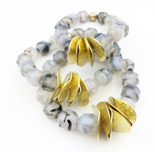 Load image into Gallery viewer, Wavy Bracelets XL- Dragon’s Vein Agate
