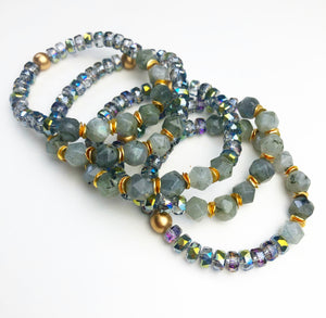 Vivi Bracelets - Green Labradorite